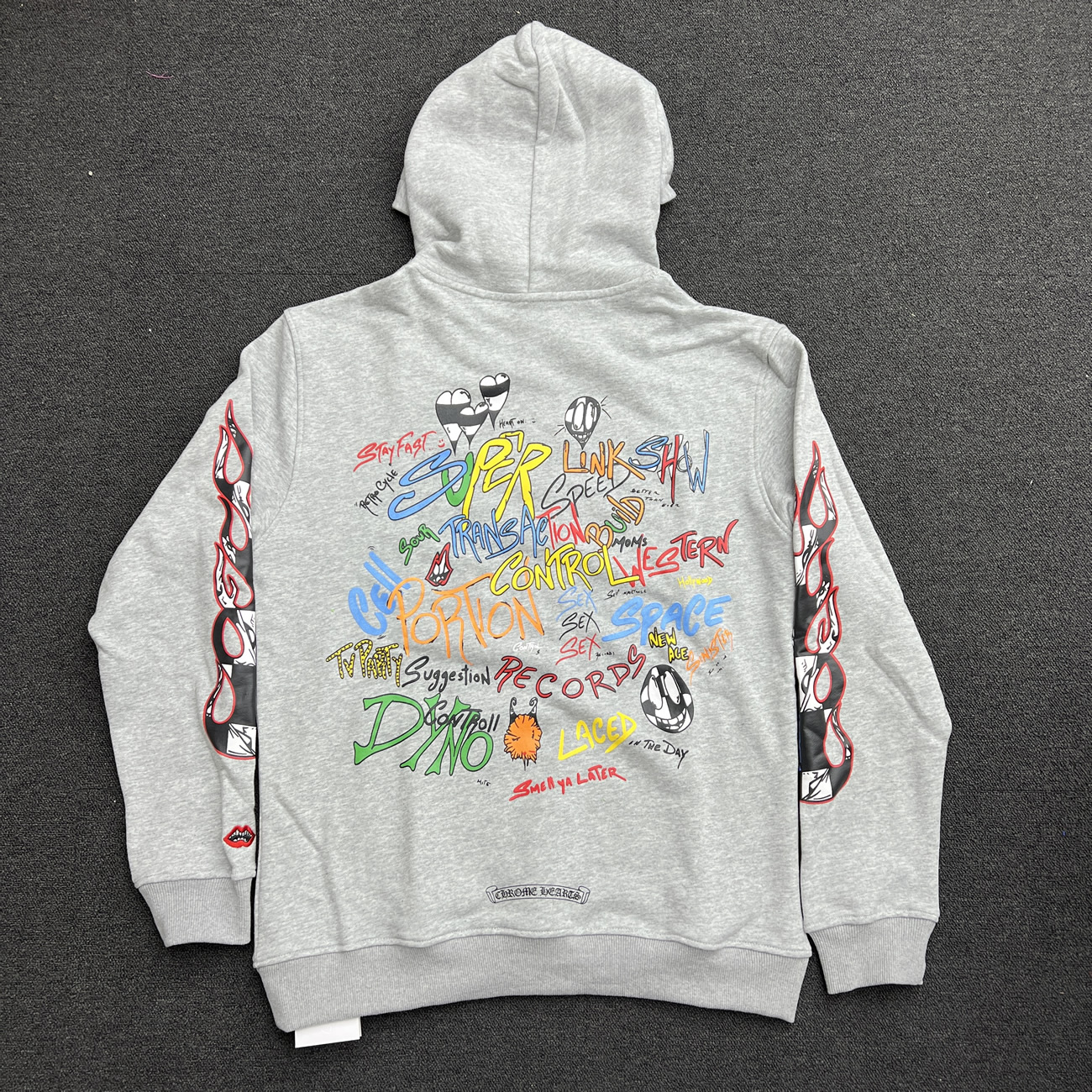 Chrome Hearts Matty Boy Brain Wave Hoodie Chrome Hearts Grey Ss21 (6) - www.kitistry.com
