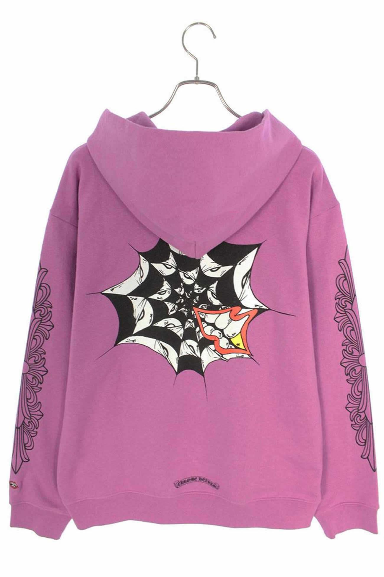 Chrome Hearts Matty Boy Spider Web Hoodie Purple Ss21 (5) - www.kitistry.com