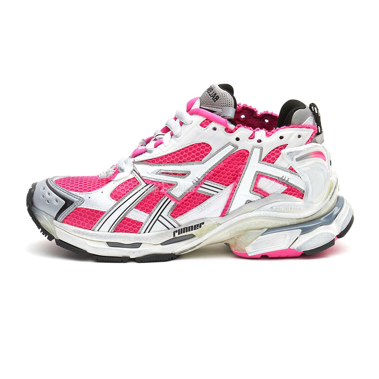 Balenciaga Runner Panelled Pink Sneakers (1) - www.kitistry.com Balenciaga Runner Panelled Pink Sneakers (1) - www.kitistry.com