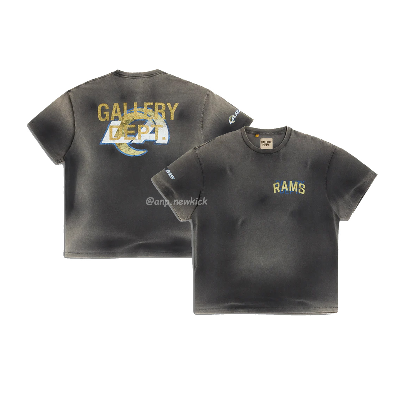 Gallery Dept X La Rams Tee Co Branded Letter Sun Faded Black Brown (1) - www.kitistry.com Gallery Dept X La Rams Tee Co Branded Letter Sun Faded Black Brown (1) - www.kitistry.com