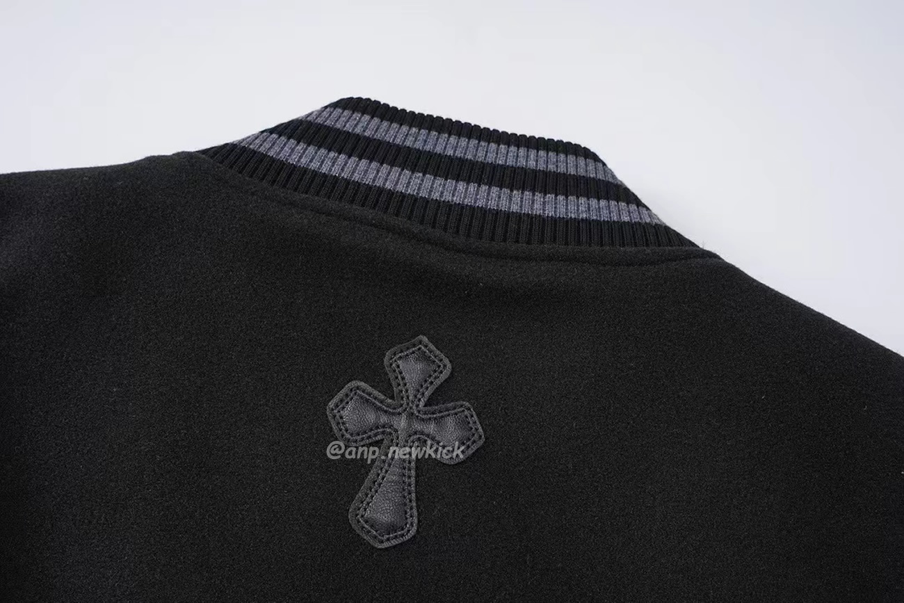 Chrome Hearts Patchwork Baseball Cross Jacket Black White (3) - www.kitistry.com Chrome Hearts Patchwork Baseball Cross Jacket Black White (3) - www.kitistry.com