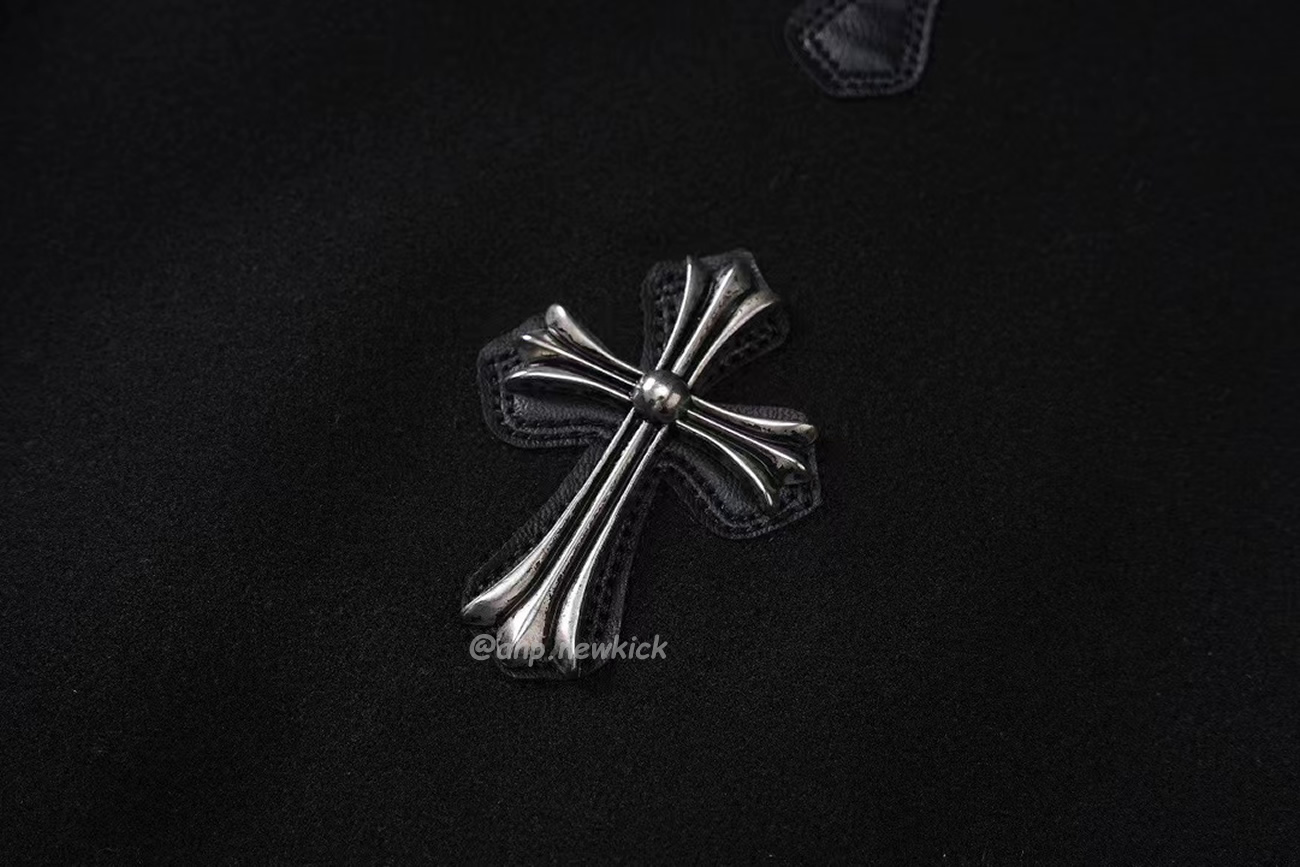 Chrome Hearts Patchwork Baseball Cross Jacket Black White (7) - www.kitistry.com Chrome Hearts Patchwork Baseball Cross Jacket Black White (7) - www.kitistry.com