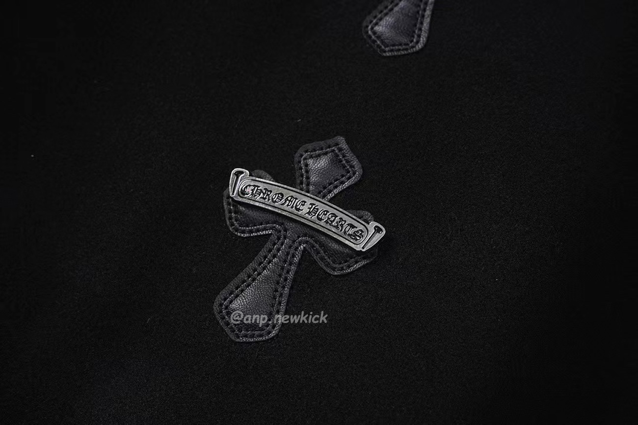 Chrome Hearts Patchwork Baseball Cross Jacket Black White (9) - www.kitistry.com Chrome Hearts Patchwork Baseball Cross Jacket Black White (9) - www.kitistry.com