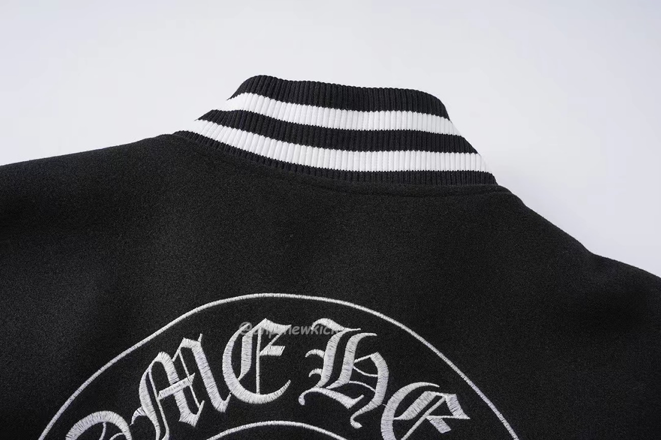 Chrome Hearts Patchwork Baseball Jacket Black White (2) - www.kitistry.com Chrome Hearts Patchwork Baseball Jacket Black White (2) - www.kitistry.com