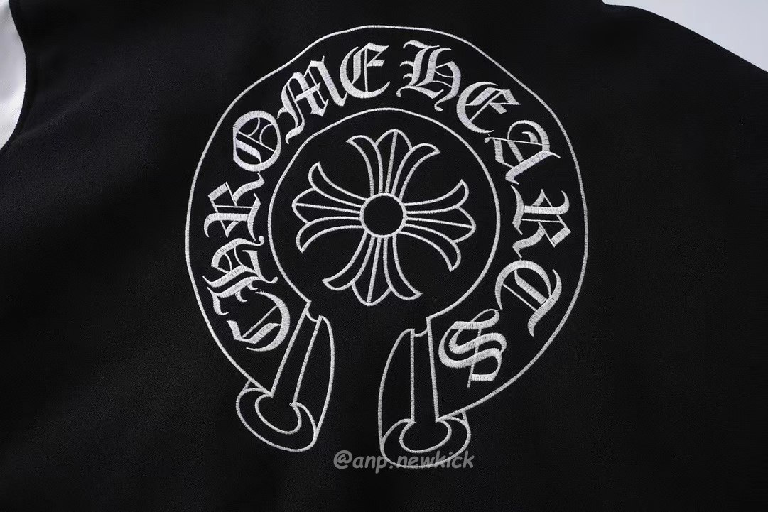 Chrome Hearts Patchwork Baseball Jacket Black White (6) - www.kitistry.com Chrome Hearts Patchwork Baseball Jacket Black White (6) - www.kitistry.com