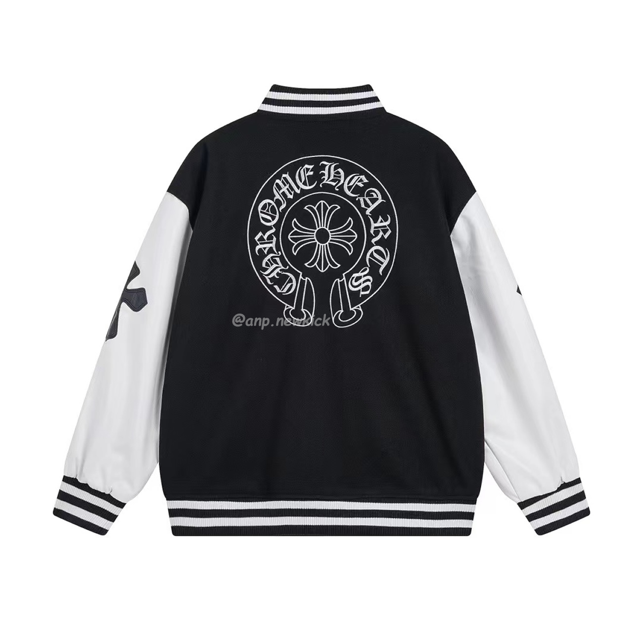 Chrome Hearts Patchwork Baseball Jacket Black White (7) - www.kitistry.com Chrome Hearts Patchwork Baseball Jacket Black White (7) - www.kitistry.com