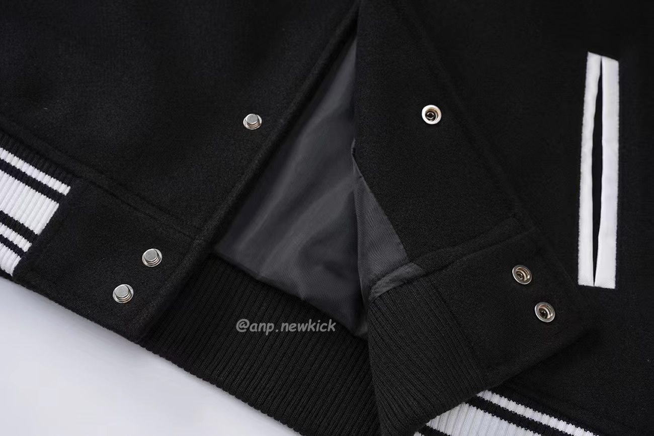 Chrome Hearts Patchwork Baseball Jacket Black White (8) - www.kitistry.com Chrome Hearts Patchwork Baseball Jacket Black White (8) - www.kitistry.com