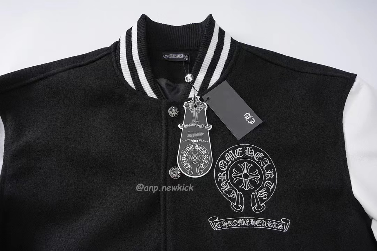 Chrome Hearts Patchwork Baseball Jacket Black White (9) - www.kitistry.com Chrome Hearts Patchwork Baseball Jacket Black White (9) - www.kitistry.com