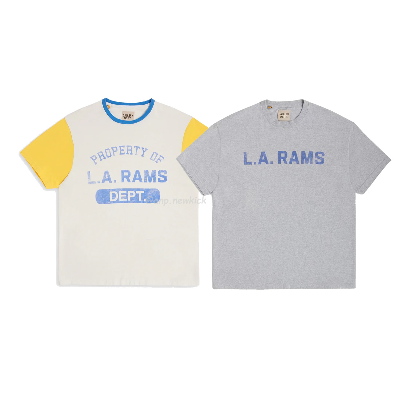 Gallery Dept X La Rams Color Block Tee Rams Co Branded Old Print Contrast Short Sleeve T Shirt (1) - www.kitistry.com Gallery Dept X La Rams Color Block Tee Rams Co Branded Old Print Contrast Short Sleeve T Shirt (1) - www.kitistry.com