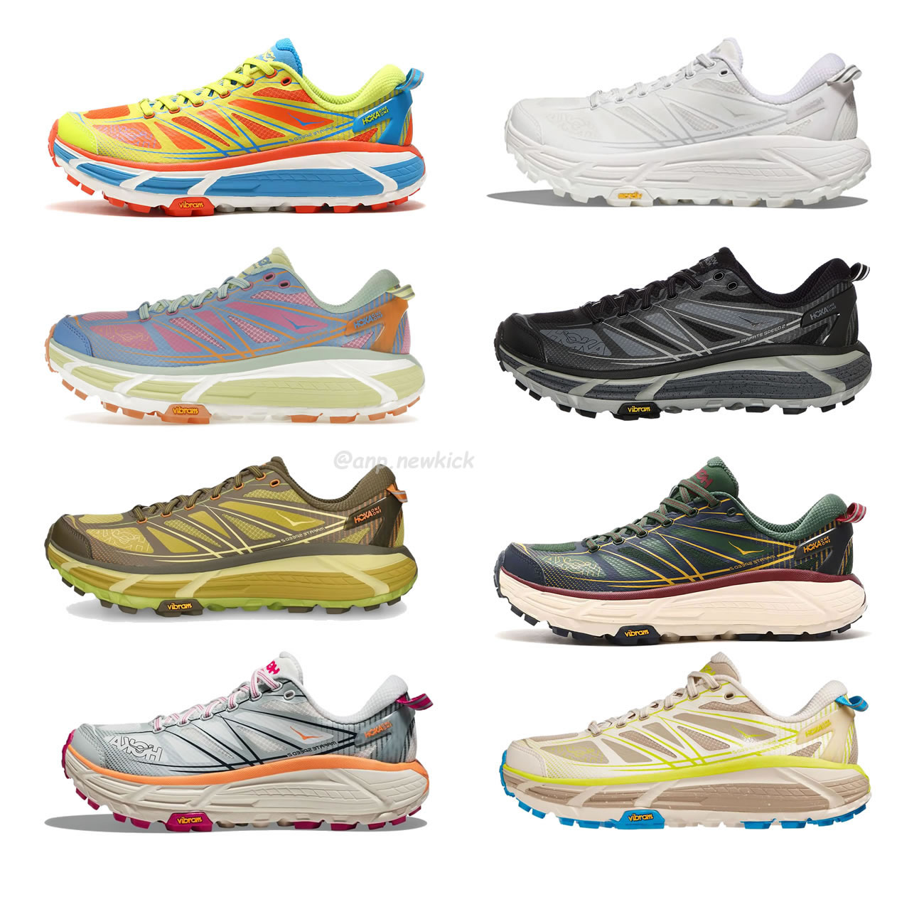 Hoka One One Mafate Speed 2 Black Castlerock 1126851 Bcstl (1) - www.kitistry.com