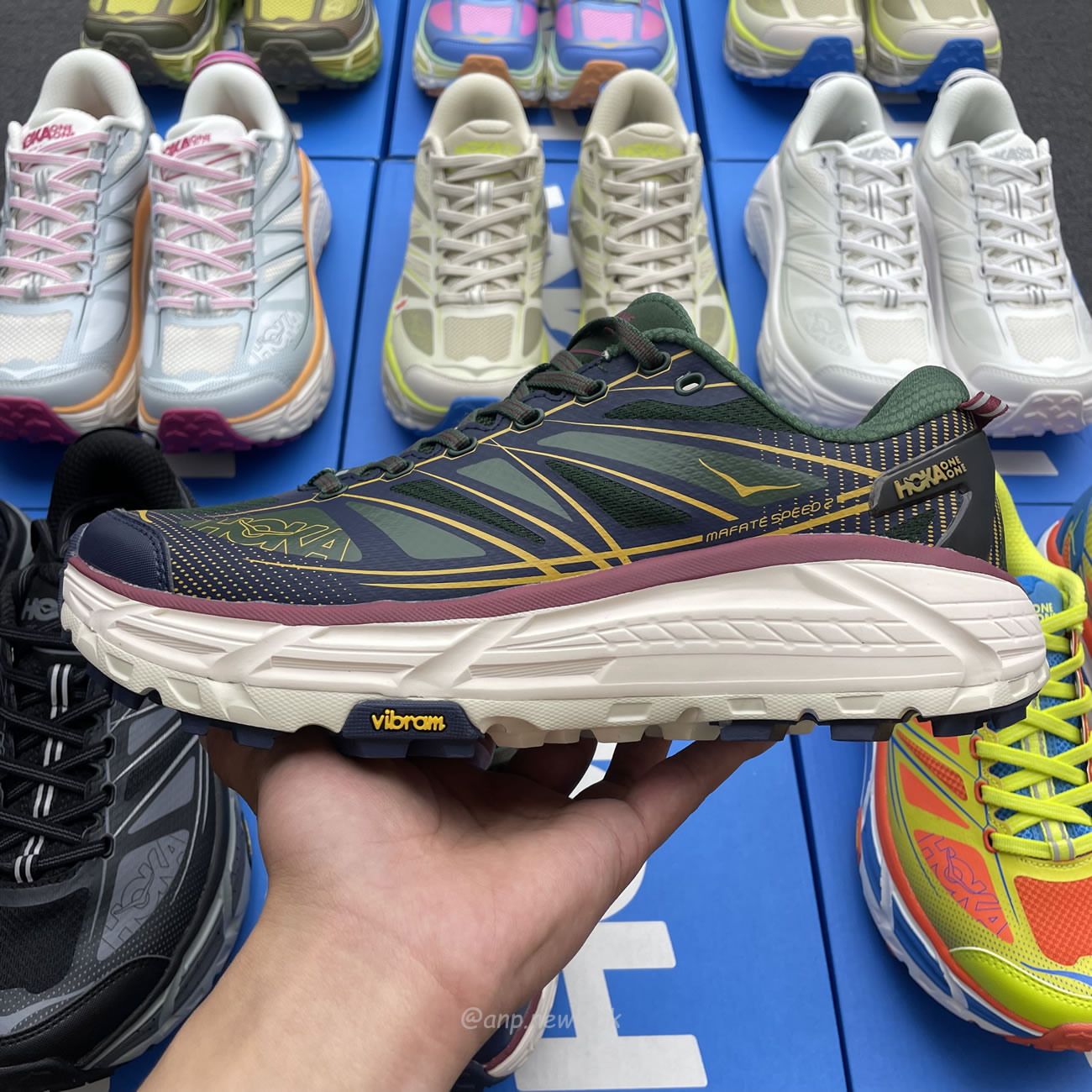 Hoka One One Mafate Speed 2 Black Castlerock 1126851 Bcstl (15) - www.kitistry.com