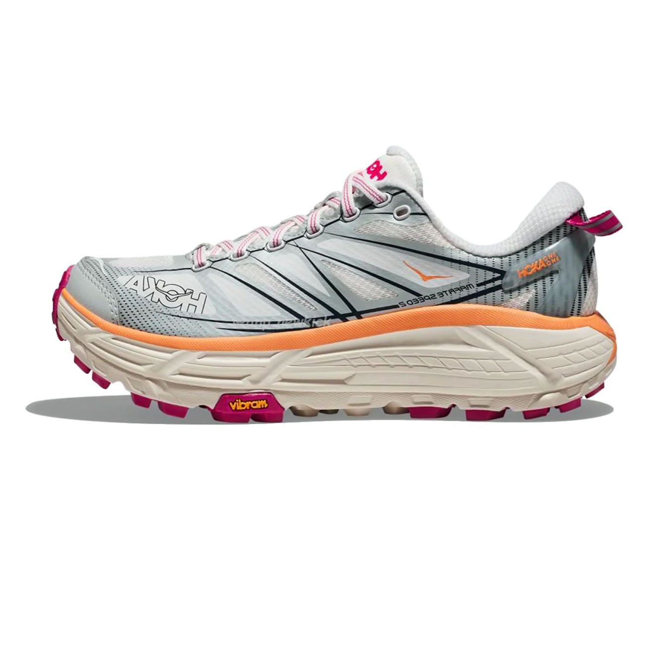 Hoka One One Mafate Speed 2 Black Castlerock 1126851 Bcstl (23) - www.kitistry.com