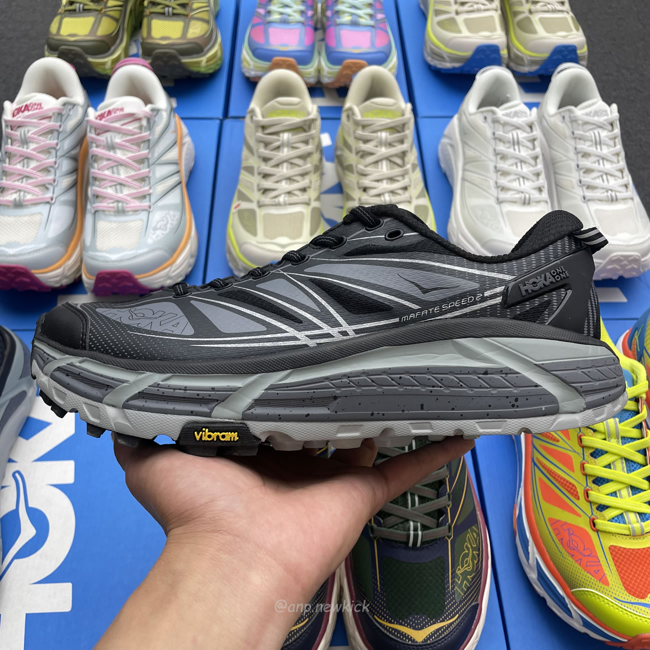 Hoka One One Mafate Speed 2 Black Castlerock 1126851 Bcstl (3) - www.kitistry.com