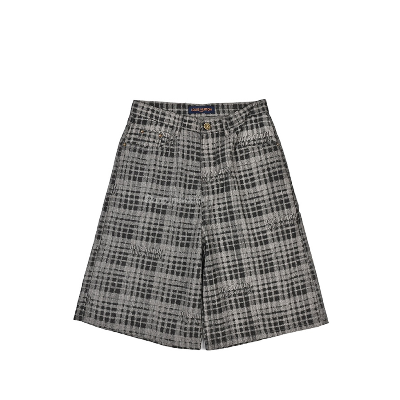 Louis Vuitton 1v 24ss Grey Checkerboard Printed Denim Shorts (1) - www.kitistry.com Louis Vuitton 1v 24ss Grey Checkerboard Printed Denim Shorts (1) - www.kitistry.com