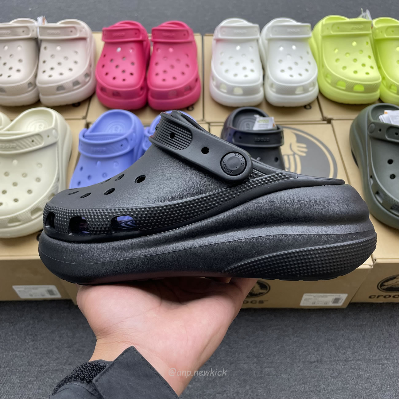 Crocs Classic Crush Clog Bone Multi Black White Green Blue Grey Red Green Dark Green Brown 207521 (22) - www.kitistry.com Crocs Classic Crush Clog Bone Multi Black White Green Blue Grey Red Green Dark Green Brown 207521 (22) - www.kitistry.com