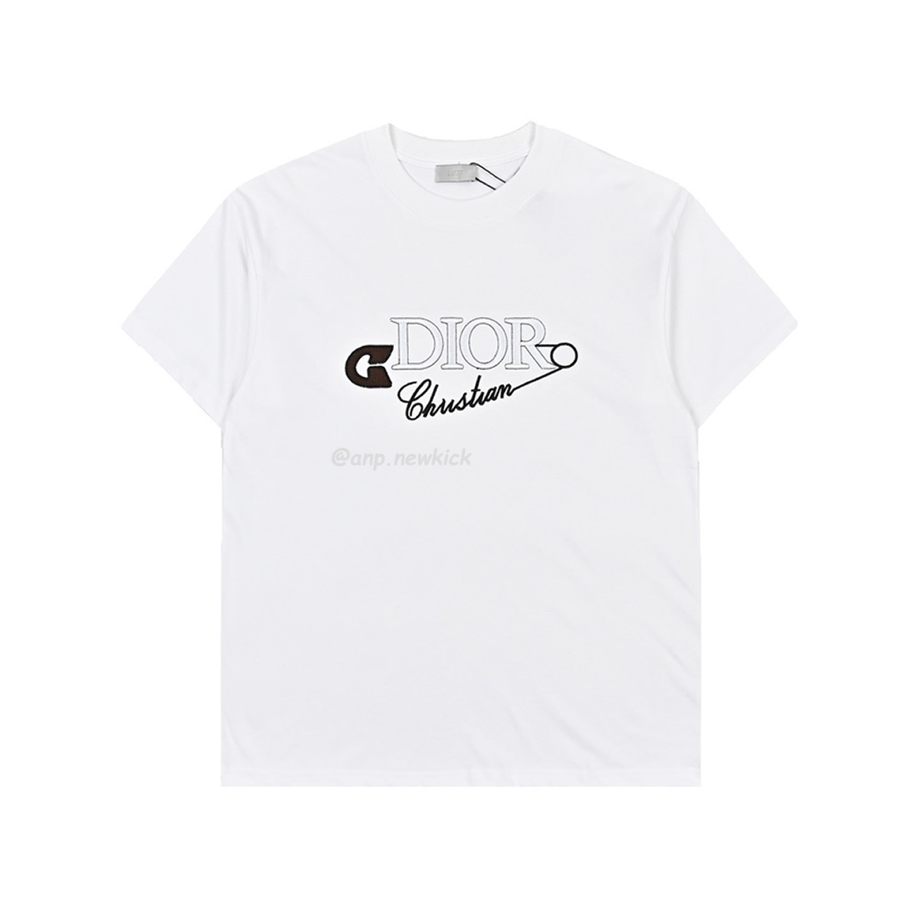 Dior 24ss Pin Logo Contrasting Embroidered Short Sleeved T Shirt (2) - www.kitistry.com Dior 24ss Pin Logo Contrasting Embroidered Short Sleeved T Shirt (2) - www.kitistry.com