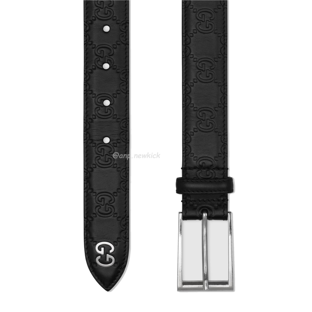 Gucci Signature Belt With Gg Detail Black 474311 Cwc1n 1000 (2) - www.kitistry.com