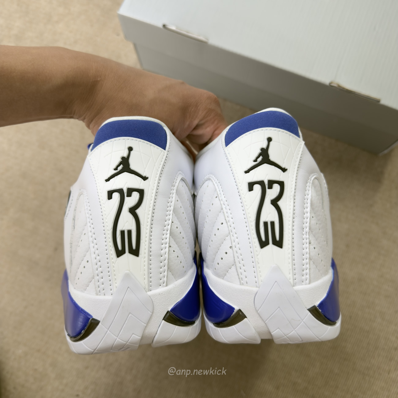 Air Jordan 14 Retro White Hyper Royal 487471 104 (12) - www.kitistry.com
