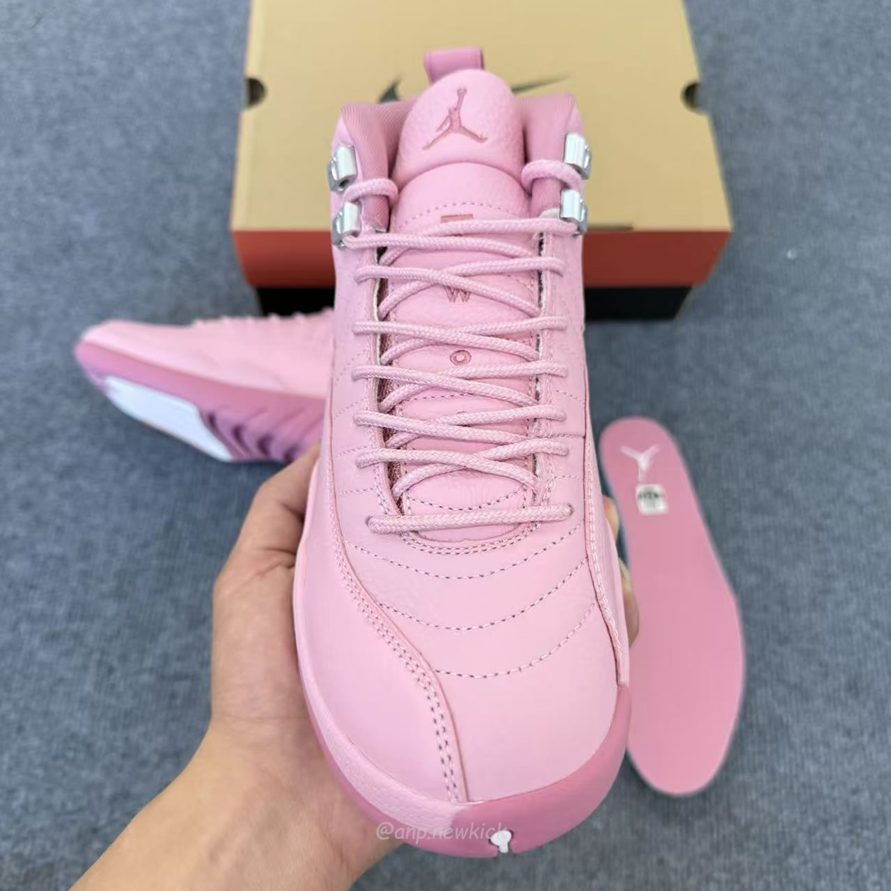 Air Jordan 12 Retropearl Pink Gs 510815 600 (6) - www.kitistry.com