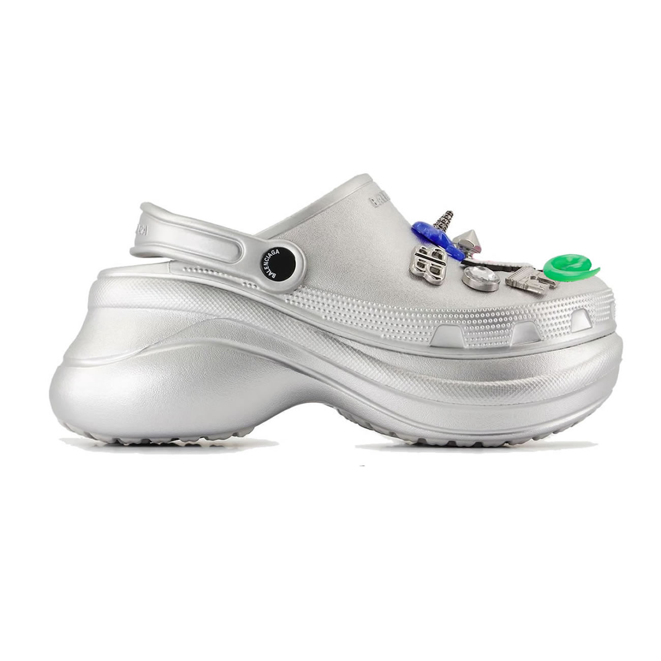 Balenciaga X Crocs Mule Black Silvery Multicolor Jibbitz Womens 720762 W0fow 1000 (0) - www.kitistry.com Balenciaga X Crocs Mule Black Silvery Multicolor Jibbitz Womens 720762 W0fow 1000 (0) - www.kitistry.com