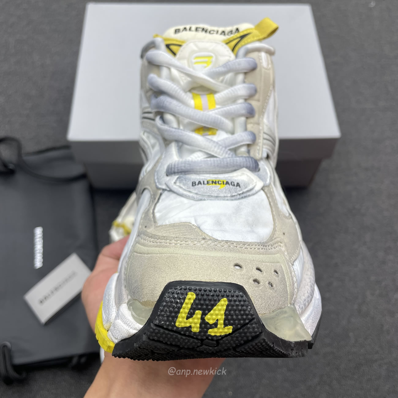 Balenciaga Runner Nylon Grey White Yellow Womens 772774 W3rny 9170 (10) - www.kitistry.com Balenciaga Runner Nylon Grey White Yellow Womens 772774 W3rny 9170 (10) - www.kitistry.com