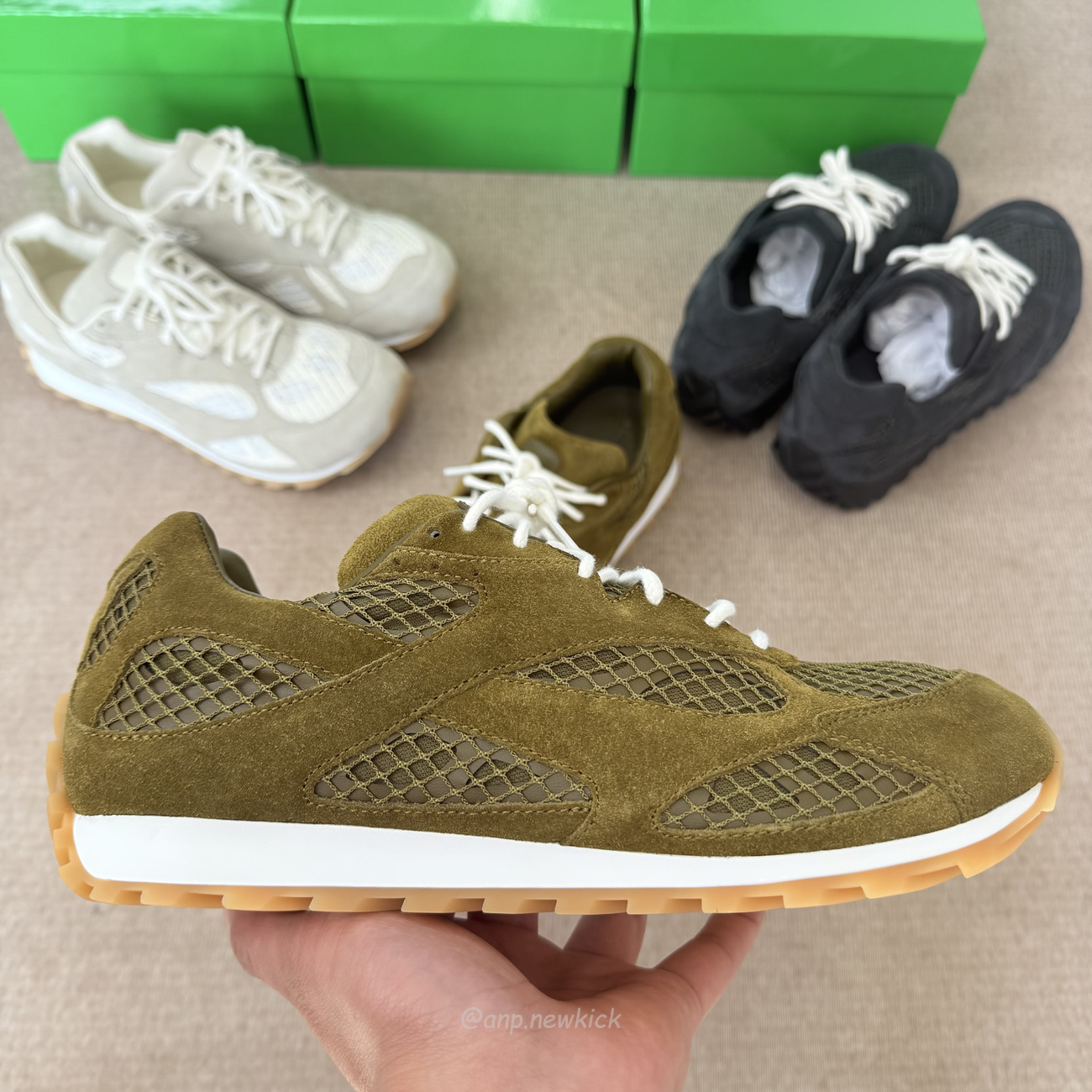 Bottega Veneta Orbit Olive Oil Black Gray 797306 V4je1 3310 (14) - www.kitistry.com