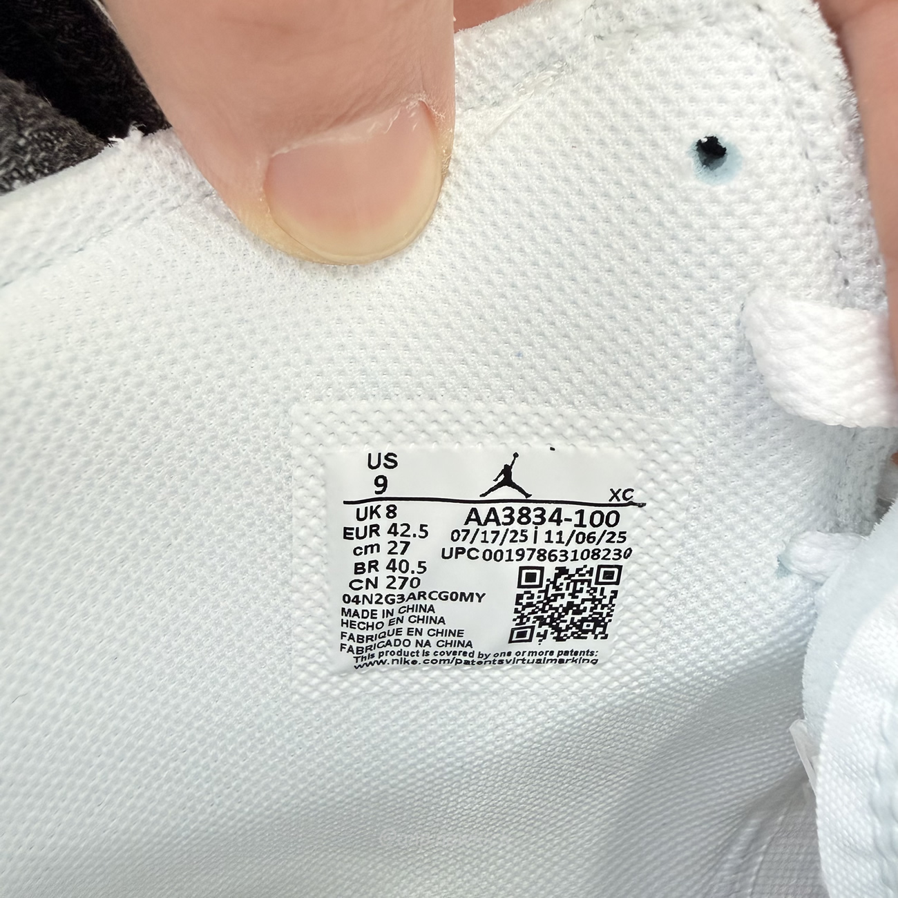 Air Jordan 1 Retro High Virgil Abloh Archive Alaska 2025 Aa3834 100 (7) - www.kitistry.com