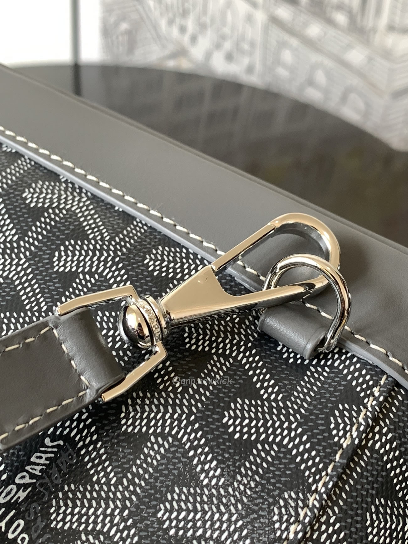 Goyard Artois Alpin Medium Backpack Blacknatural Black Grey Navy Green (25) - www.kitistry.com