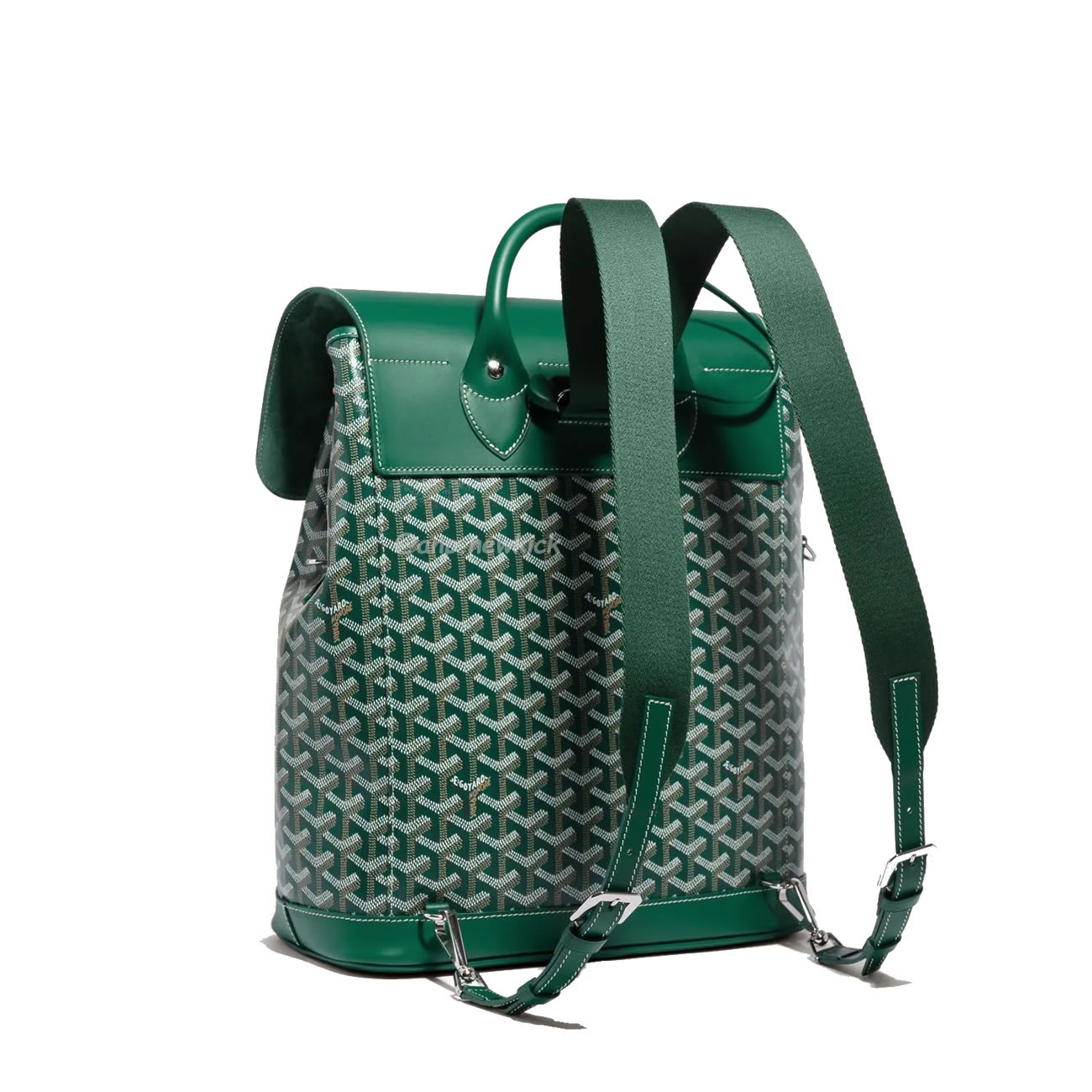 Goyard Artois Alpin Medium Backpack Blacknatural Black Grey Navy Green (29) - www.kitistry.com