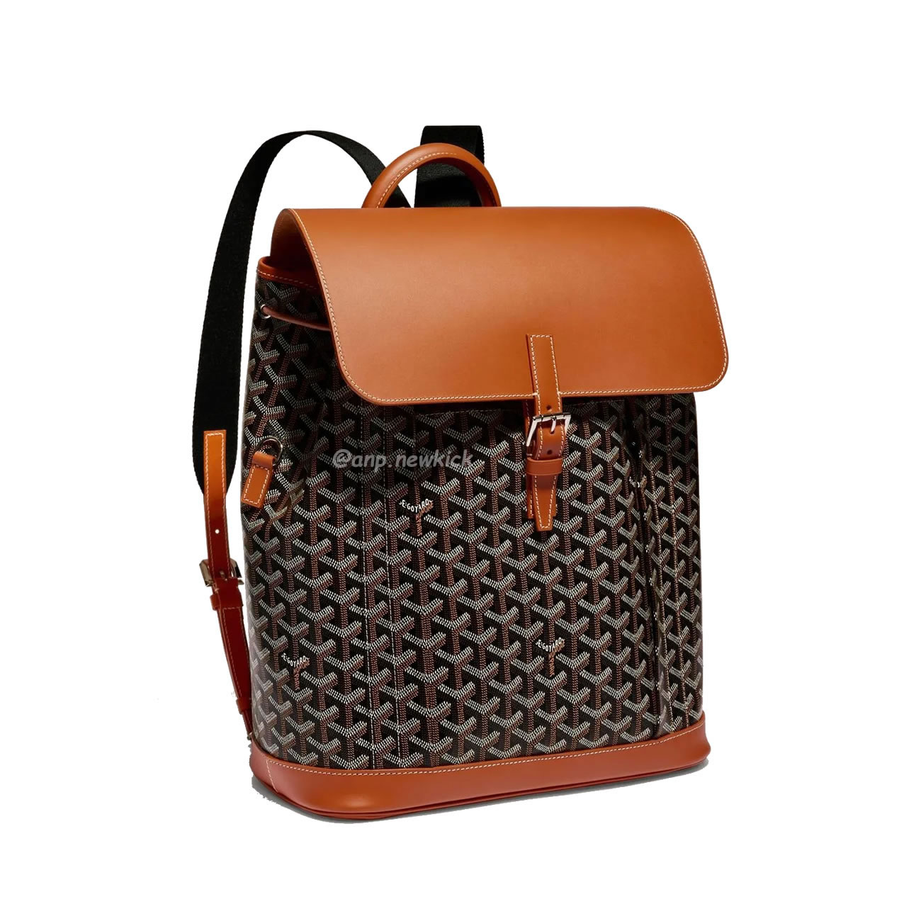 Goyard Artois Alpin Medium Backpack Blacknatural Black Grey Navy Green (6) - www.kitistry.com