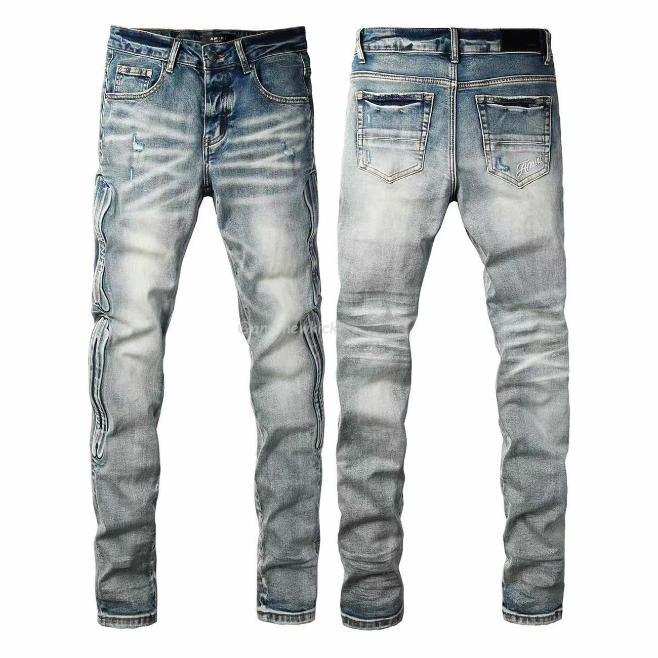 Amiris Jeans Men Fashion Patch Repair Low Rise Skinny Denim (1) - www.kitistry.com