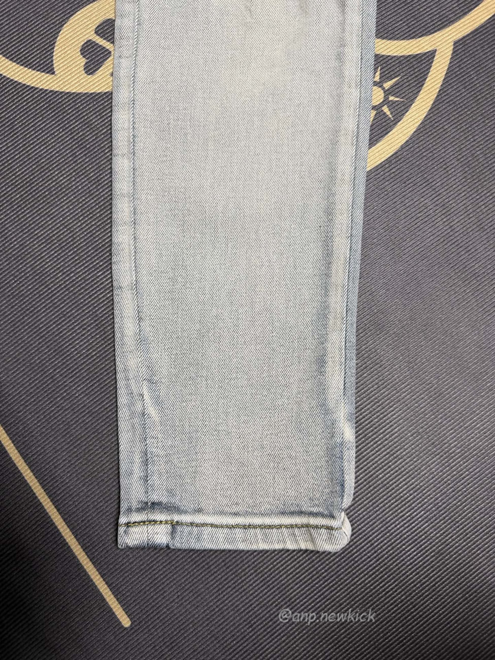 Amiri Jeans Men Letters Trousers Repair Low Rise Skinny (8) - www.kitistry.com