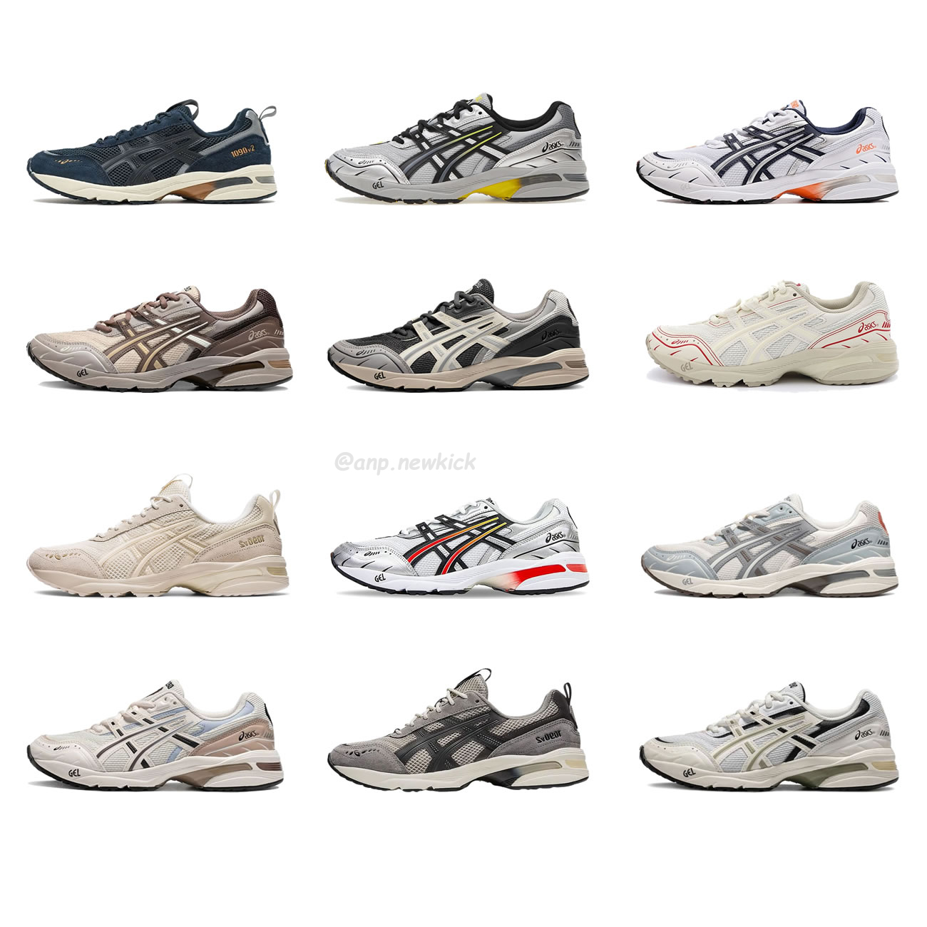 Asics Gel 1090 Grey Beige Birch French Blue White Sage Silver Cream Brown Silver Cream Gray Blue (1) - www.kitistry.com