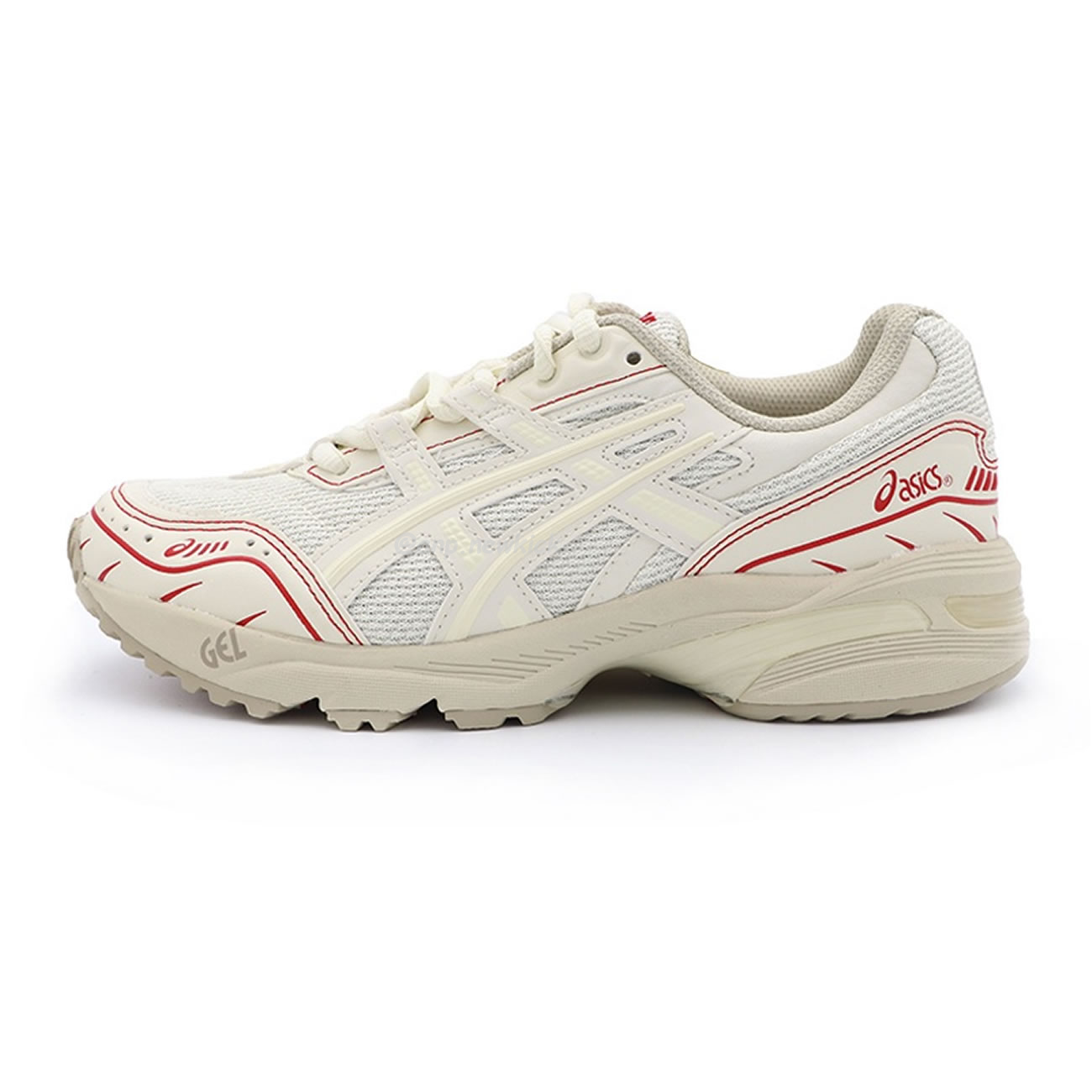 Asics Gel 1090 Grey Beige Birch French Blue White Sage Silver Cream Brown Silver Cream Gray Blue (23) - www.kitistry.com