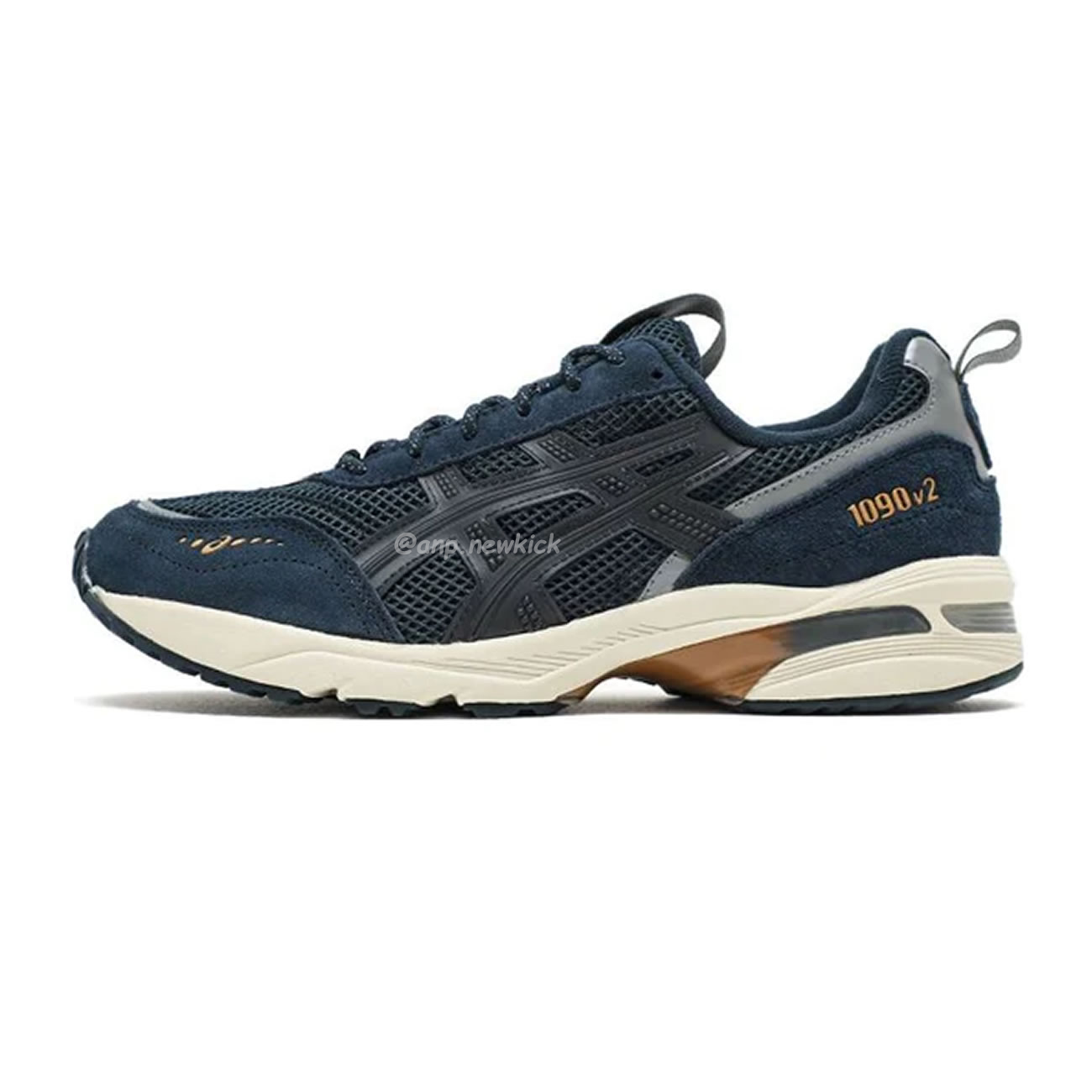 Asics Gel 1090 Grey Beige Birch French Blue White Sage Silver Cream Brown Silver Cream Gray Blue (3) - www.kitistry.com