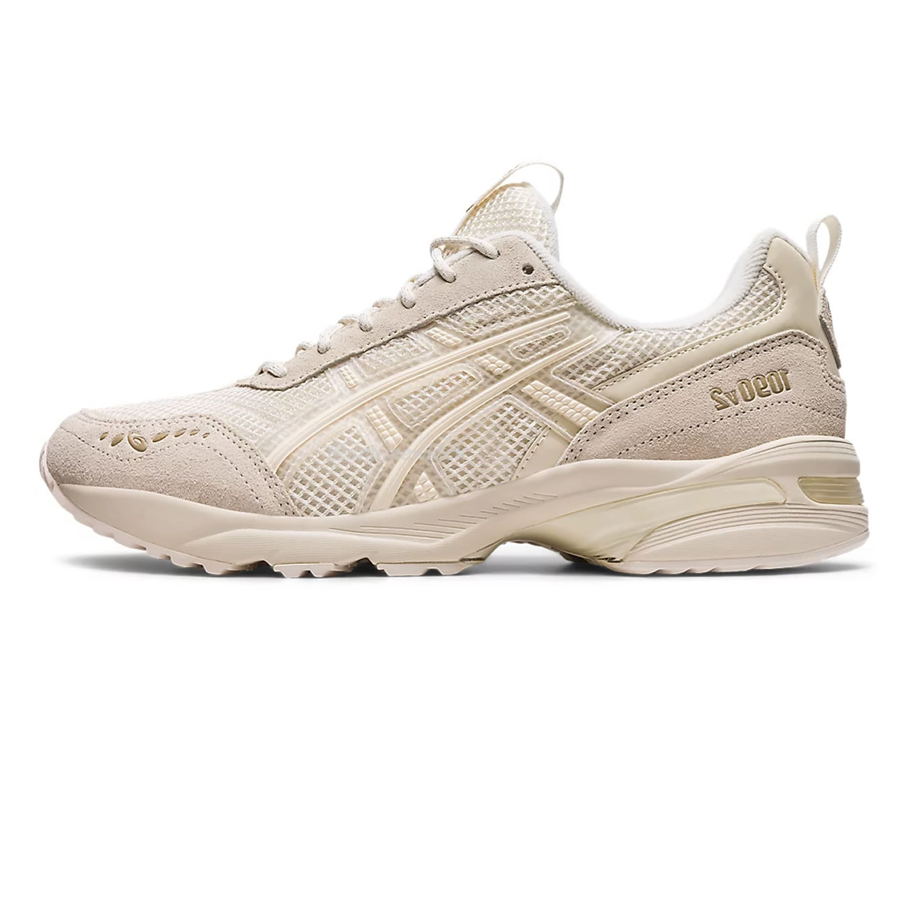 Asics Gel 1090 Grey Beige Birch French Blue White Sage Silver Cream Brown Silver Cream Gray Blue (7) - www.kitistry.com