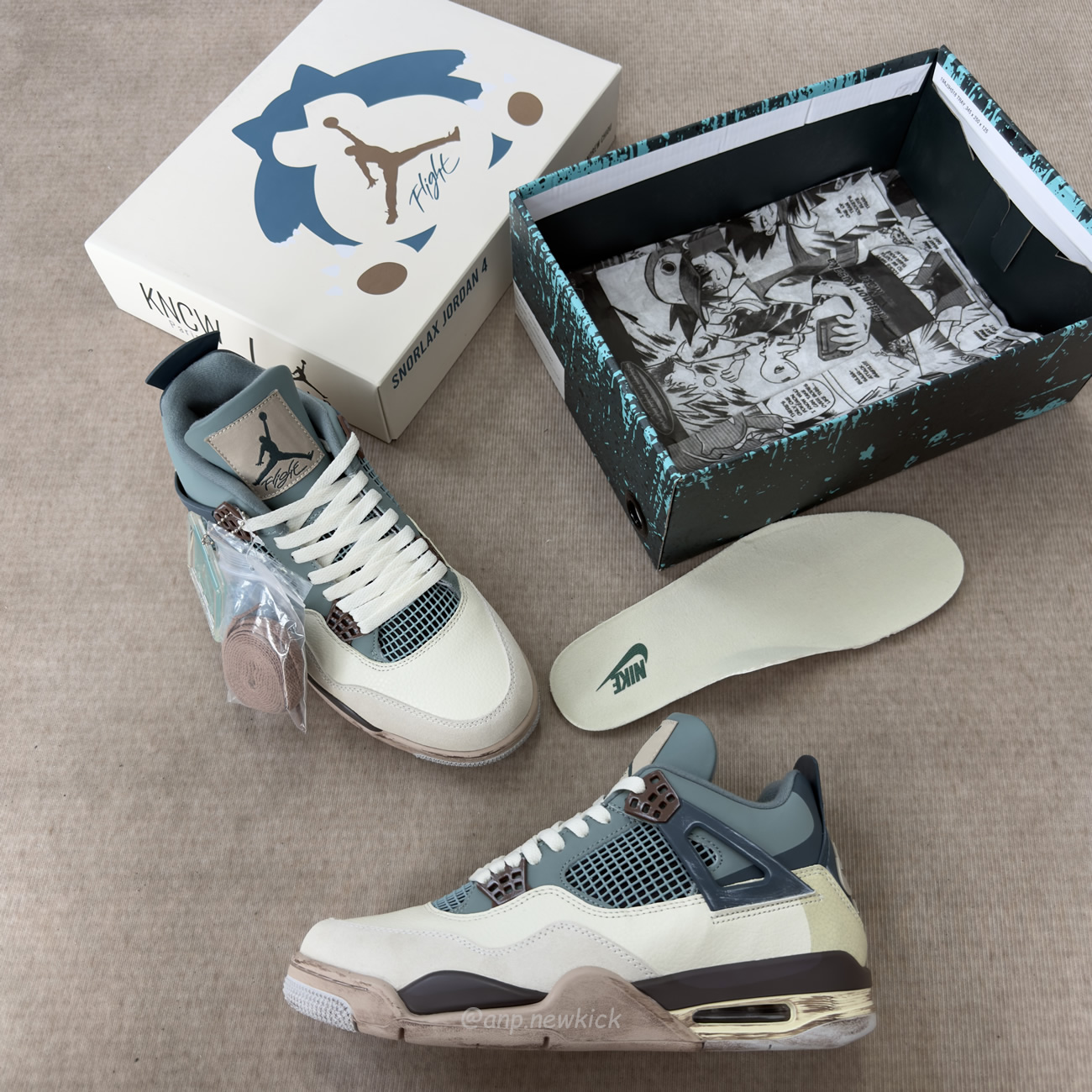Air Jordan 4 Retro X Andrew Chiou Snorlax Custom (6) - www.kitistry.com Air Jordan 4 Retro X Andrew Chiou Snorlax Custom (6) - www.kitistry.com