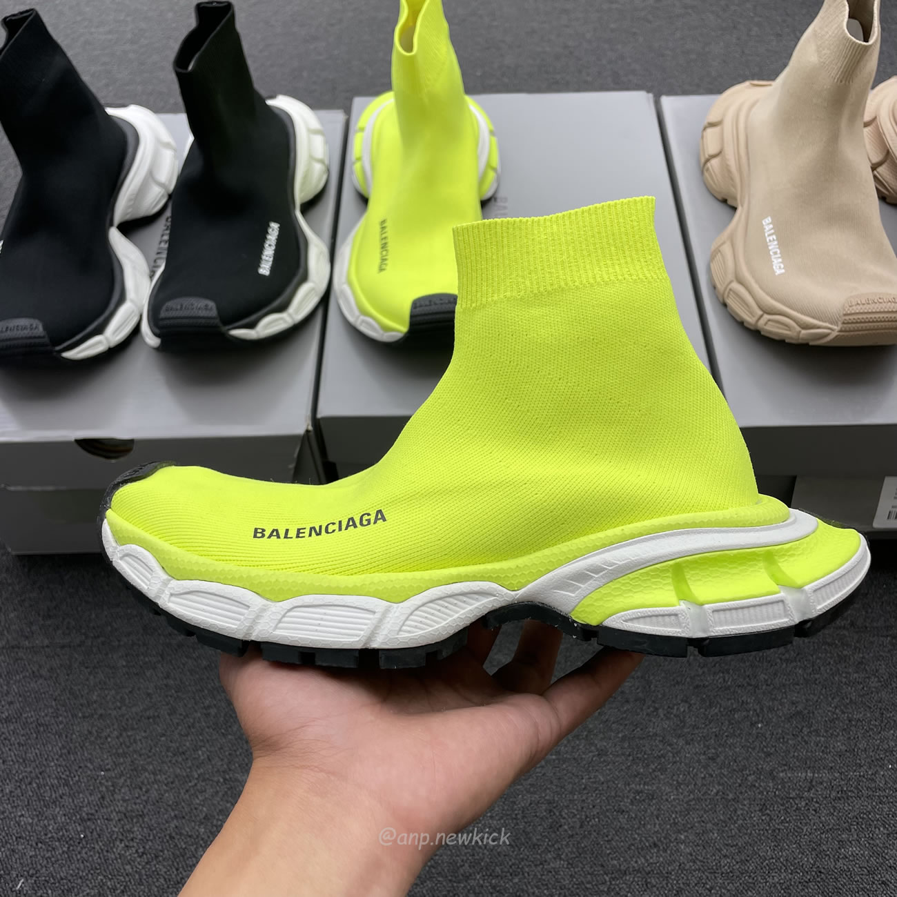 Balenciaga 3xl Sock Recycled Knit Sneakers Black White Fluo Yellow Beige (4) - www.kitistry.com Balenciaga 3xl Sock Recycled Knit Sneakers Black White Fluo Yellow Beige (4) - www.kitistry.com