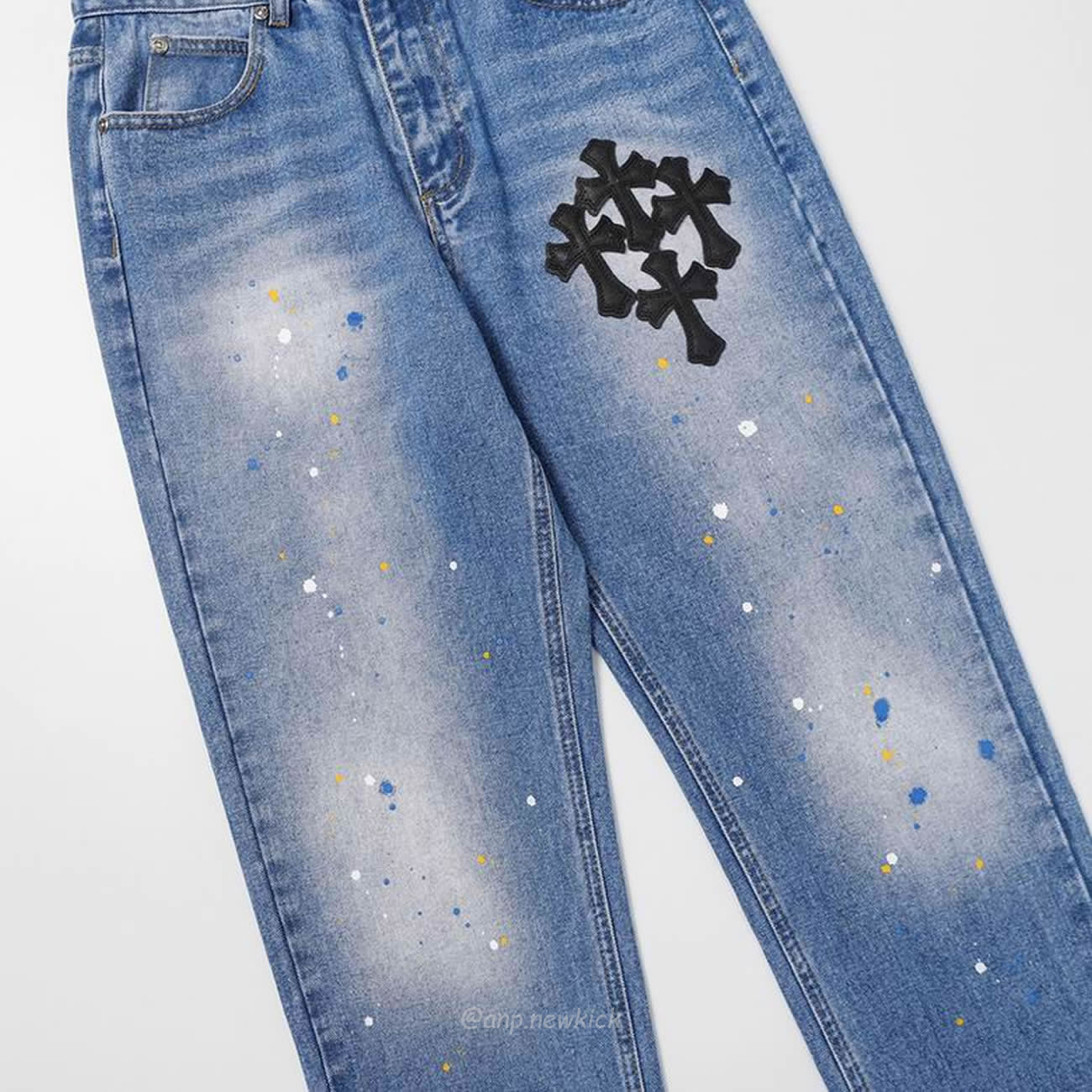 Chrome Hearts Blue Speckle Jeans Cross (3) - www.kitistry.com Chrome Hearts Blue Speckle Jeans Cross (3) - www.kitistry.com
