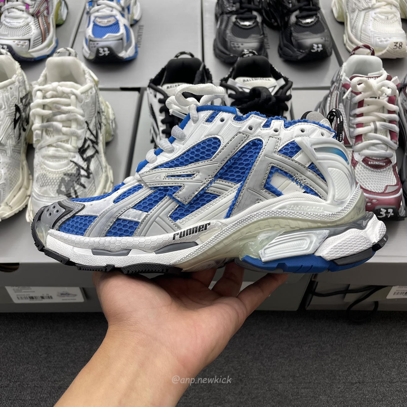 Balenciaga Runner White Grey Silver Black Blue Multicolor Burgundy (14) - www.kitistry.com Balenciaga Runner White Grey Silver Black Blue Multicolor Burgundy (14) - www.kitistry.com