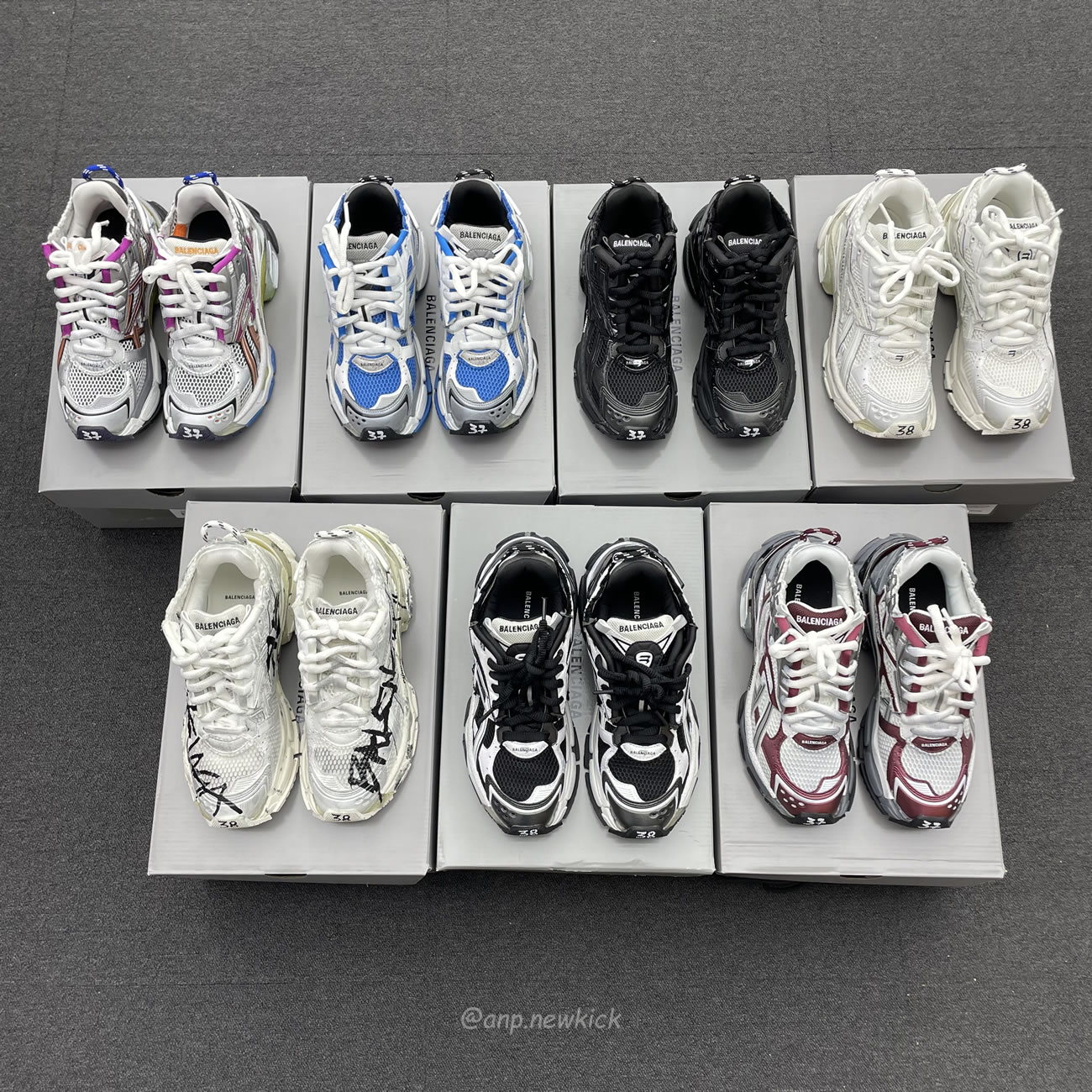 Balenciaga Runner White Grey Silver Black Blue Multicolor Burgundy (19) - www.kitistry.com Balenciaga Runner White Grey Silver Black Blue Multicolor Burgundy (19) - www.kitistry.com
