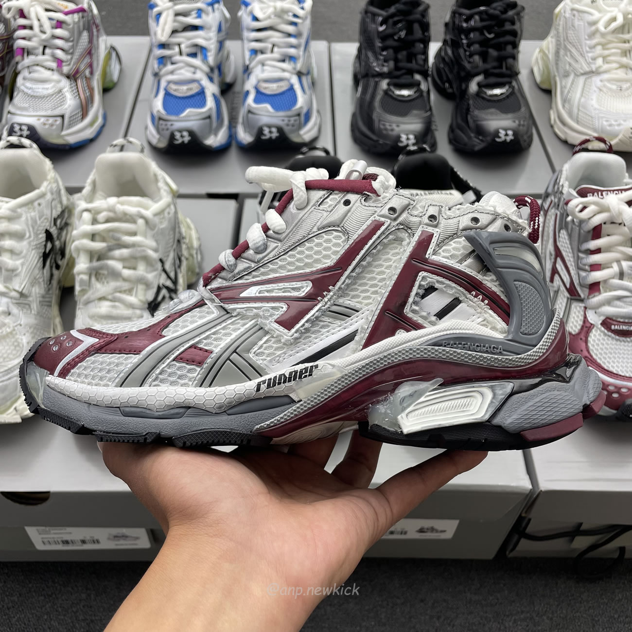 Balenciaga Runner White Grey Silver Black Blue Multicolor Burgundy (3) - www.kitistry.com Balenciaga Runner White Grey Silver Black Blue Multicolor Burgundy (3) - www.kitistry.com