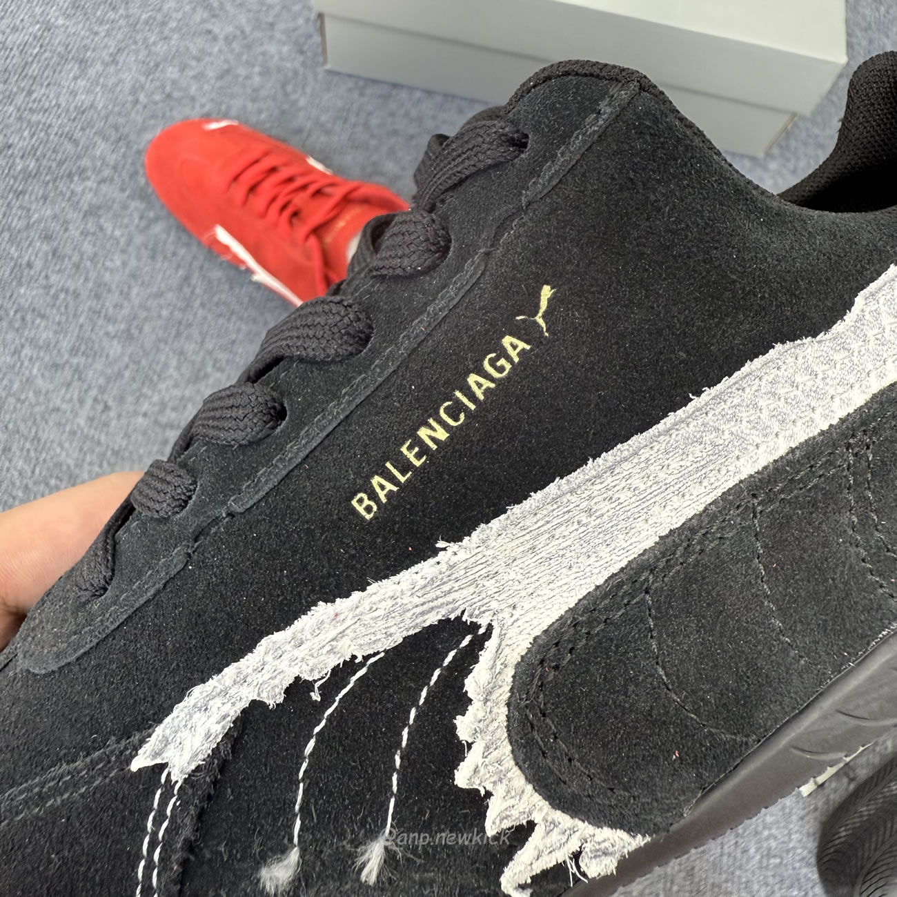 Balenciaga X Puma Ultrasoft Speedcat Sneakers Red White Black (10) - www.kitistry.com Balenciaga X Puma Ultrasoft Speedcat Sneakers Red White Black (10) - www.kitistry.com