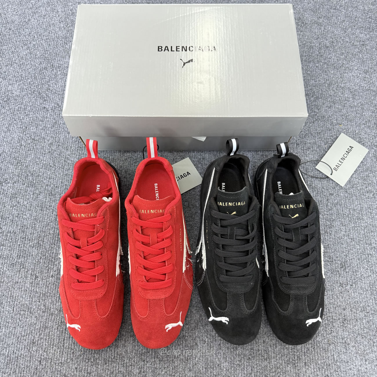 Balenciaga X Puma Ultrasoft Speedcat Sneakers Red White Black (14) - www.kitistry.com Balenciaga X Puma Ultrasoft Speedcat Sneakers Red White Black (14) - www.kitistry.com
