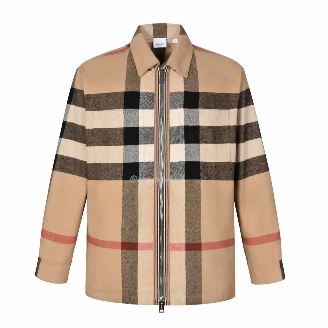 Burberry Check Wool Cotton Zip Front Shirt (1) - www.kitistry.com Burberry Check Wool Cotton Zip Front Shirt (1) - www.kitistry.com