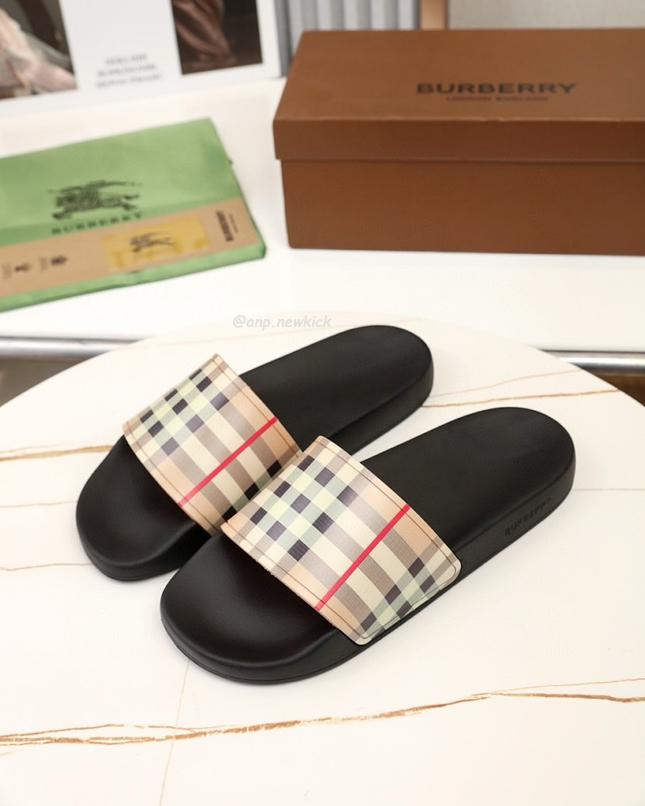 Burberry Vintage Check Slides Beige (3) - www.kitistry.com Burberry Vintage Check Slides Beige (3) - www.kitistry.com