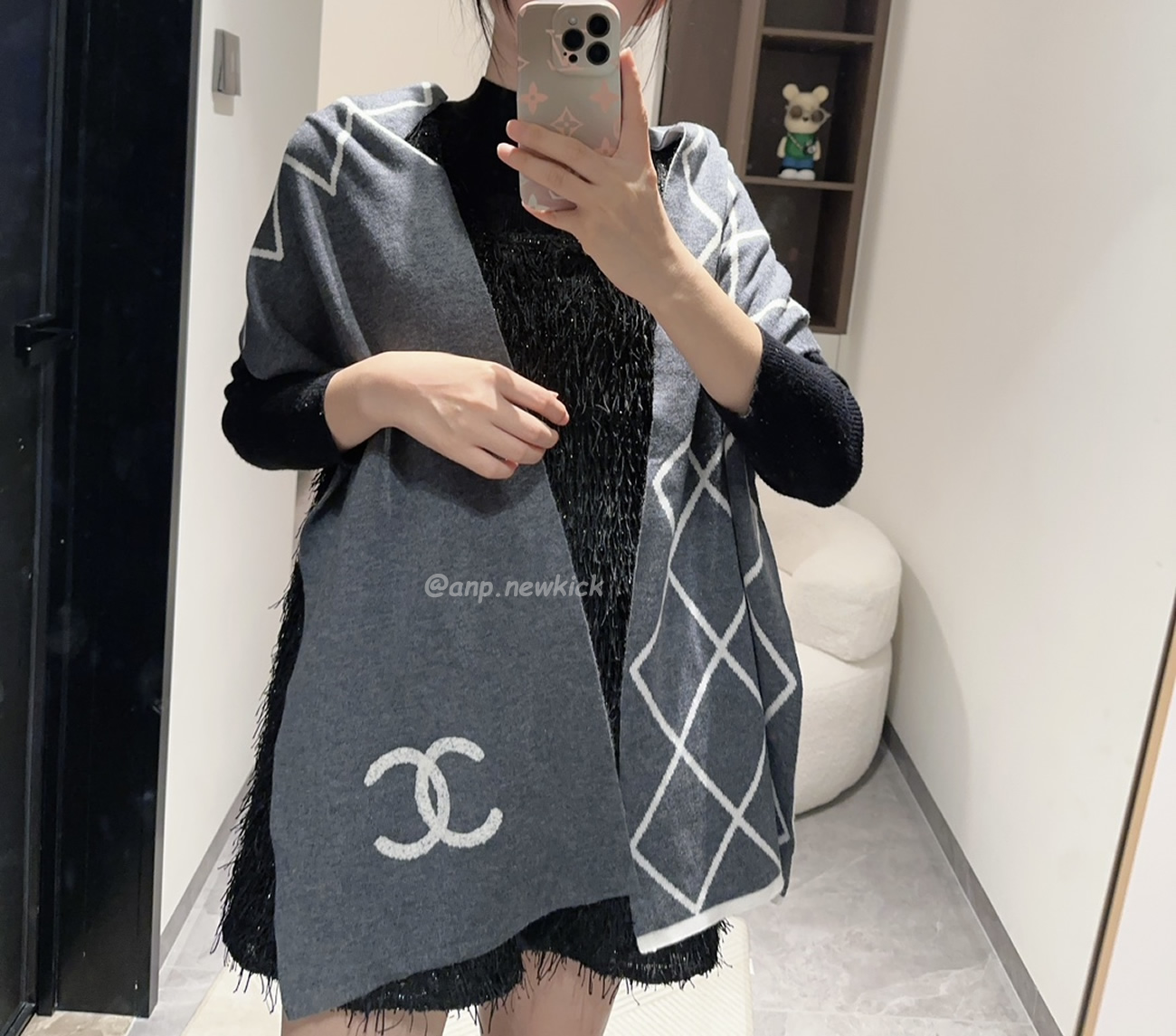 Chanel 2024 New 24b Cashmere Knitted Scarf 30x180cm (2) - www.kitistry.com Chanel 2024 New 24b Cashmere Knitted Scarf 30x180cm (2) - www.kitistry.com