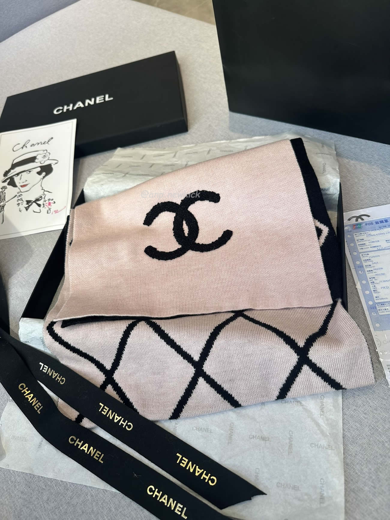 Chanel 2024 New 24b Cashmere Knitted Scarf 30x180cm (4) - www.kitistry.com Chanel 2024 New 24b Cashmere Knitted Scarf 30x180cm (4) - www.kitistry.com