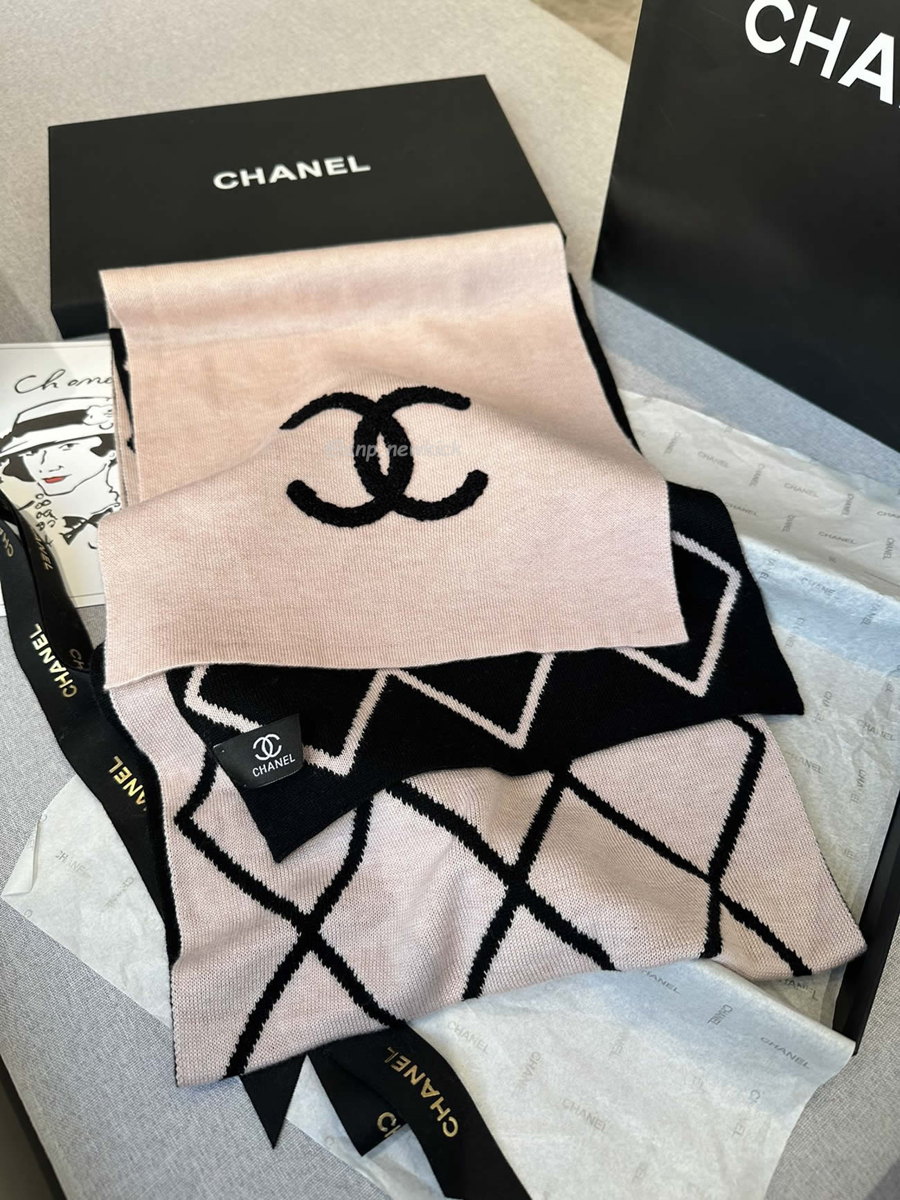 Chanel 2024 New 24b Cashmere Knitted Scarf 30x180cm (7) - www.kitistry.com Chanel 2024 New 24b Cashmere Knitted Scarf 30x180cm (7) - www.kitistry.com
