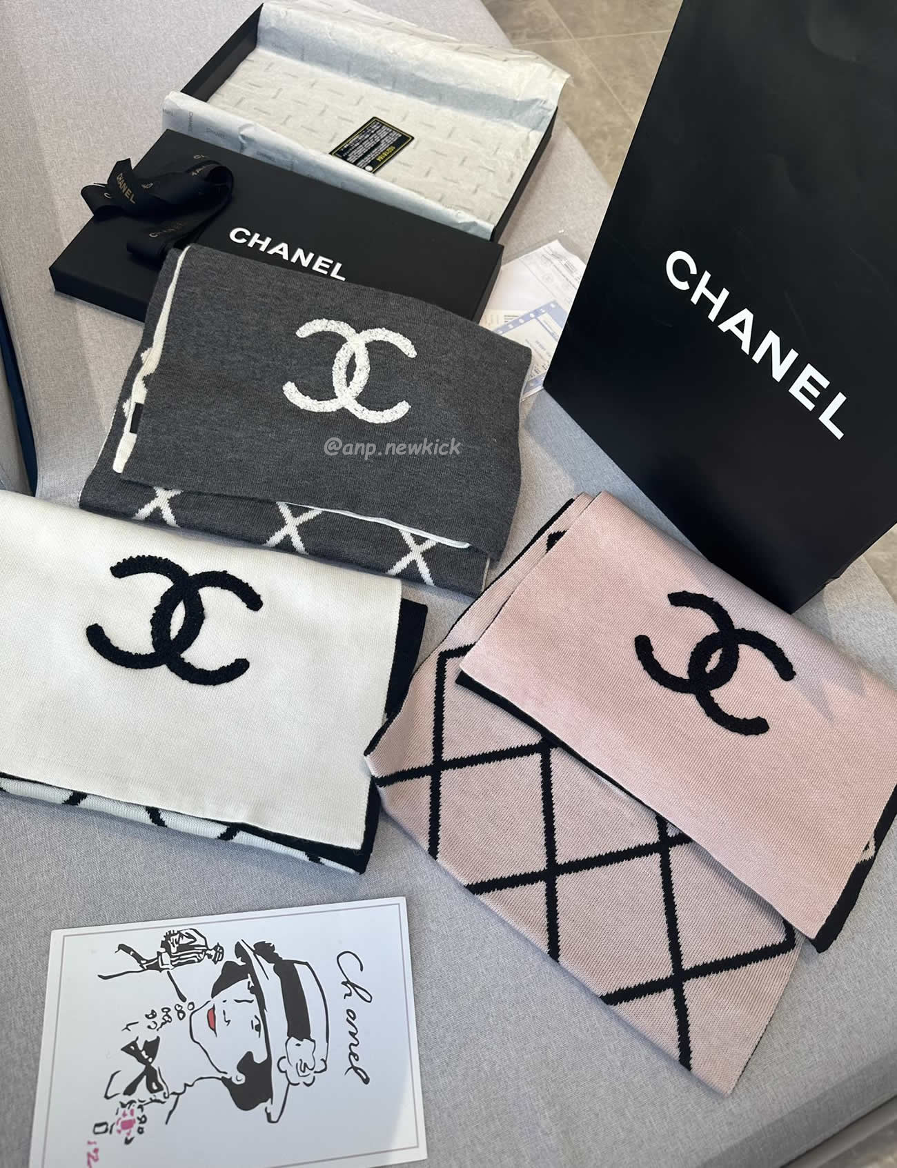 Chanel 2024 New 24b Cashmere Knitted Scarf 30x180cm (9) - www.kitistry.com Chanel 2024 New 24b Cashmere Knitted Scarf 30x180cm (9) - www.kitistry.com